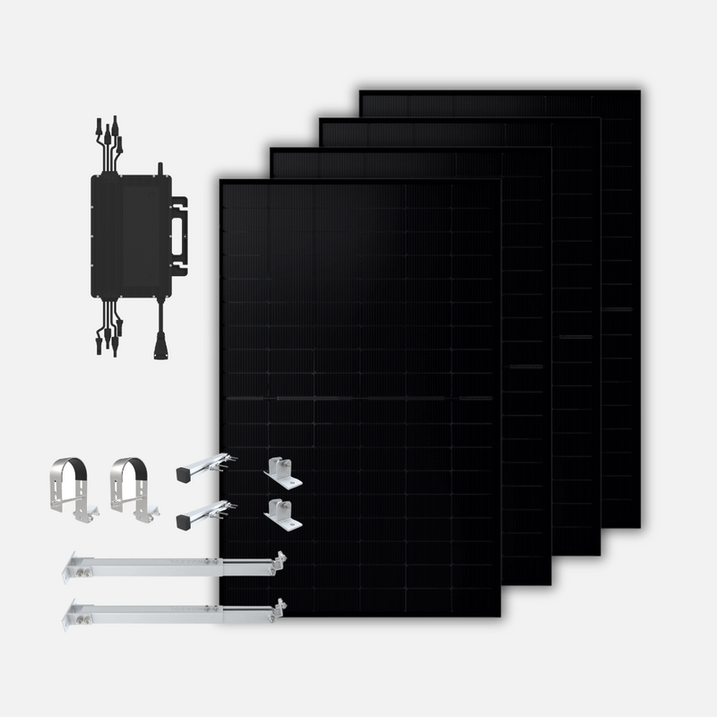 1760W / 1600W Balkonkraftwerk Bifazial mit Balkonhalterung
