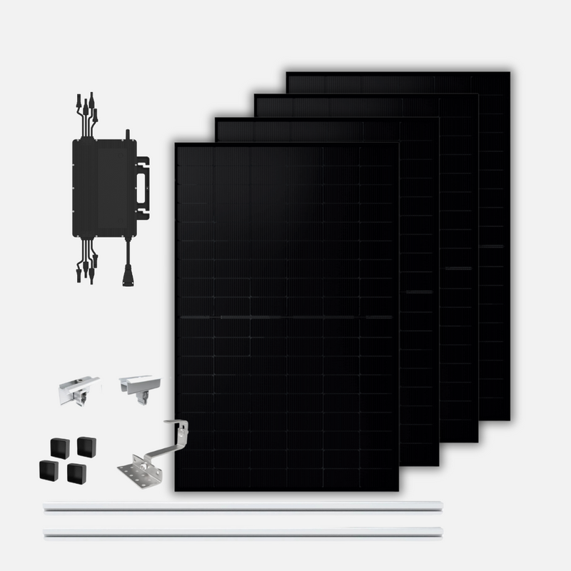 1760W / 800W Balkonkraftwerk Bifazial mit Ziegeldachhalterung