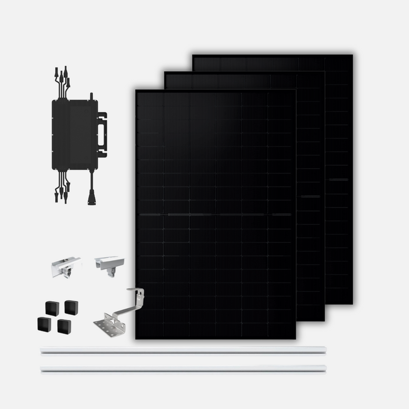 1320W / 1600W Balkonkraftwerk Bifazial mit Ziegeldachhalterung
