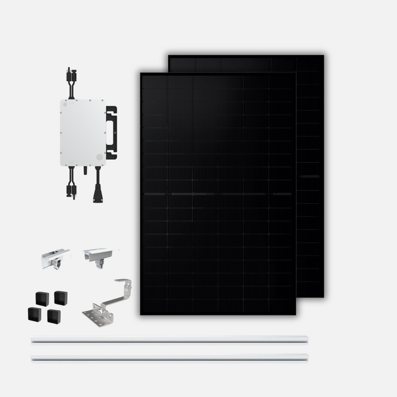 880W / 800W Balkonkraftwerk Bifazial mit Ziegeldachhalterung