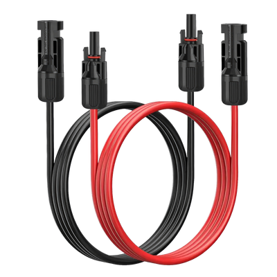 Solarkabel Verlängerung 4 mm² mit MC4 | 1–50 m | schwarz