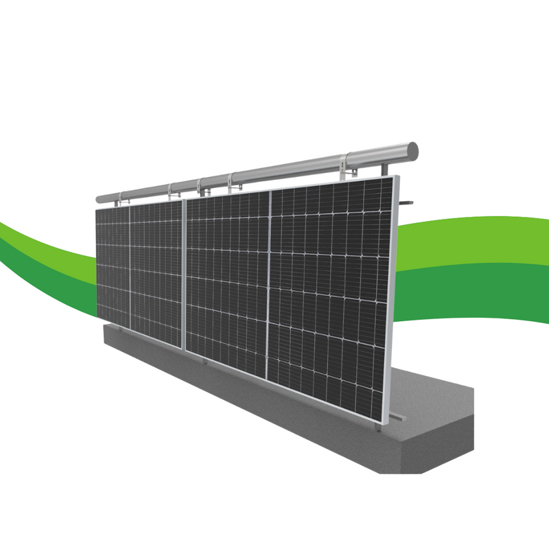 Balkonhalterung für 2 Solarmodule