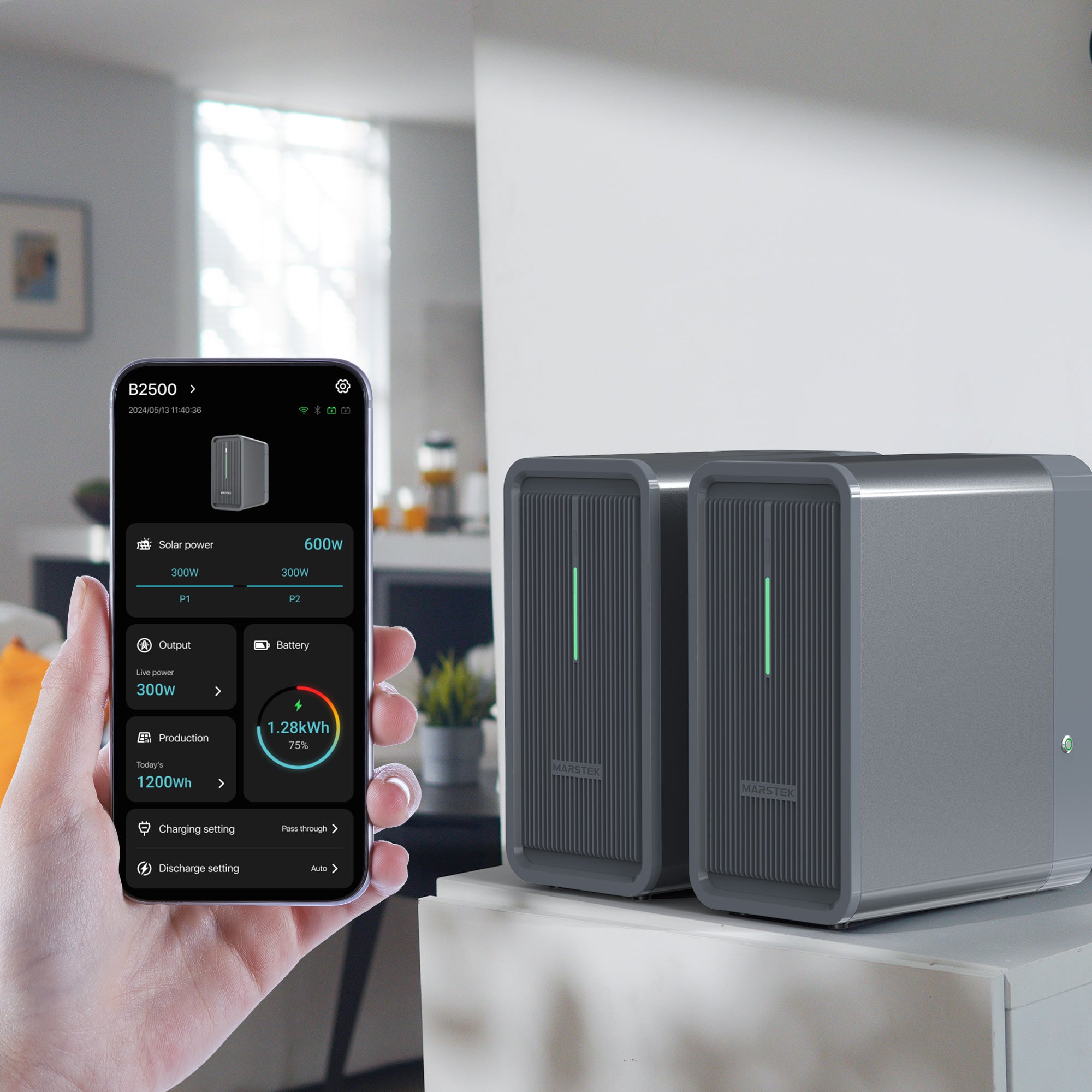 Marstek B-2500-D Balkonkraftwerk Speicher 2,24kWh