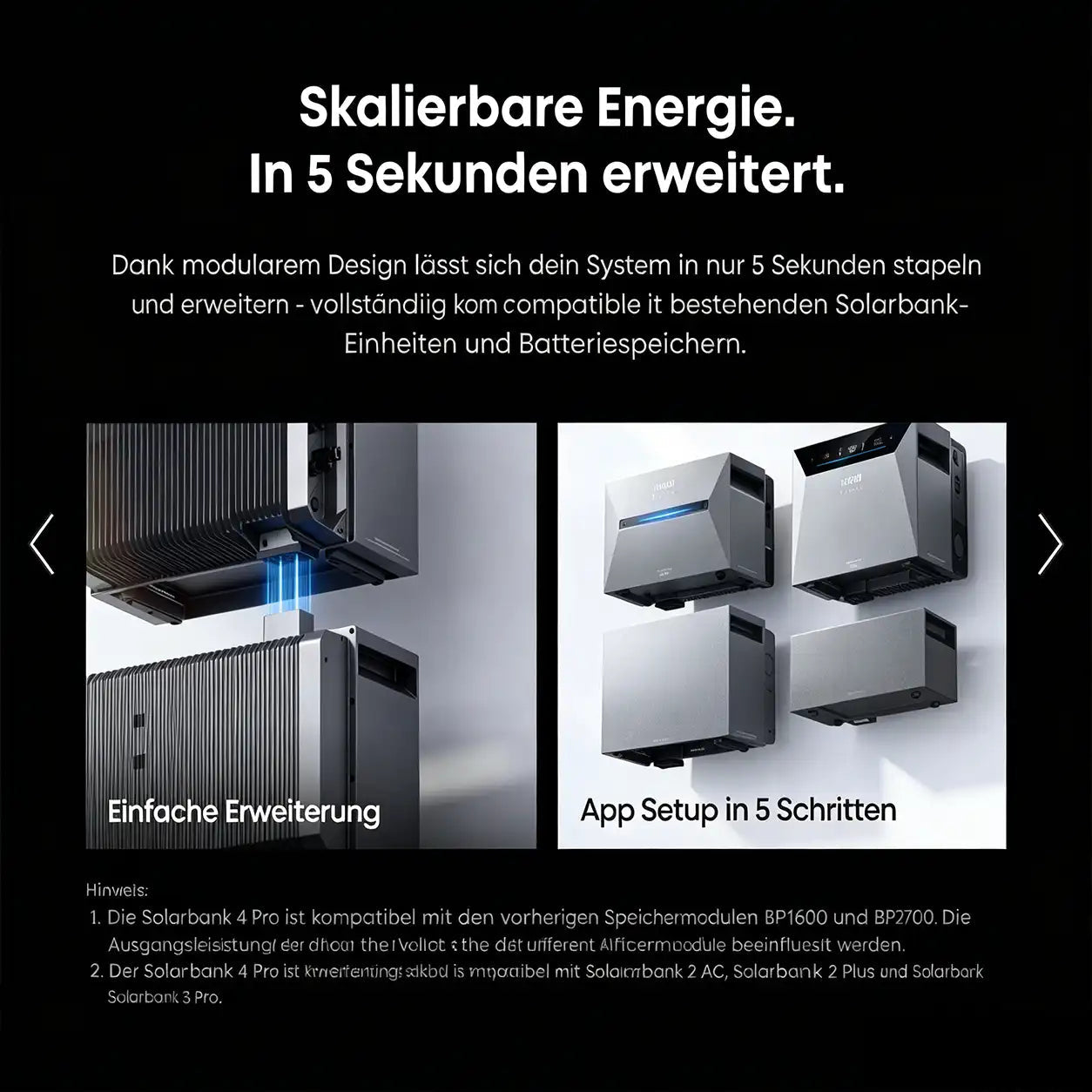 Anker SOLIX Solarbank 4 E5000 Pro Balkonkraftwerk-Speicher