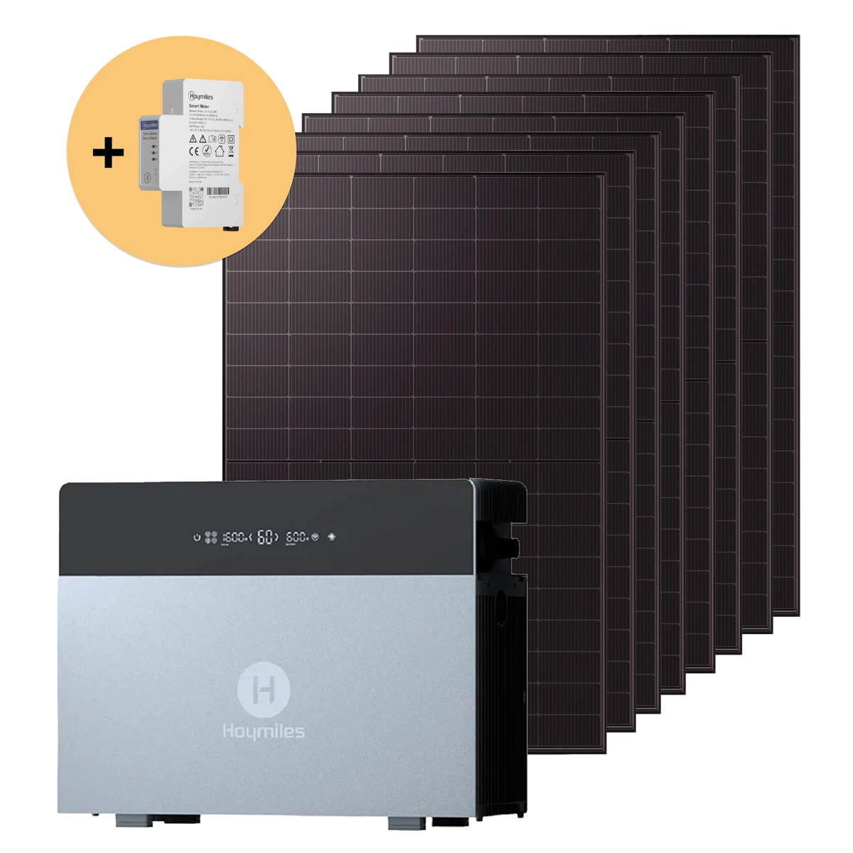 Balkonkraftwerk 4000W mit Speicher Hoymiles HiBattery 4020 X inkl. Smart Meter