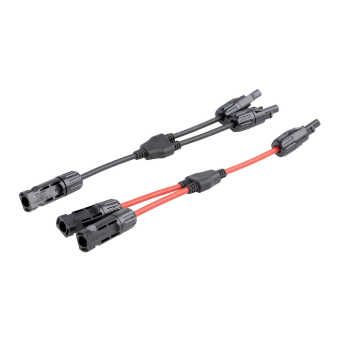 Y-Stecker Paar mit MC4-Verbindern zur Parallelschaltung von Solarmodulen