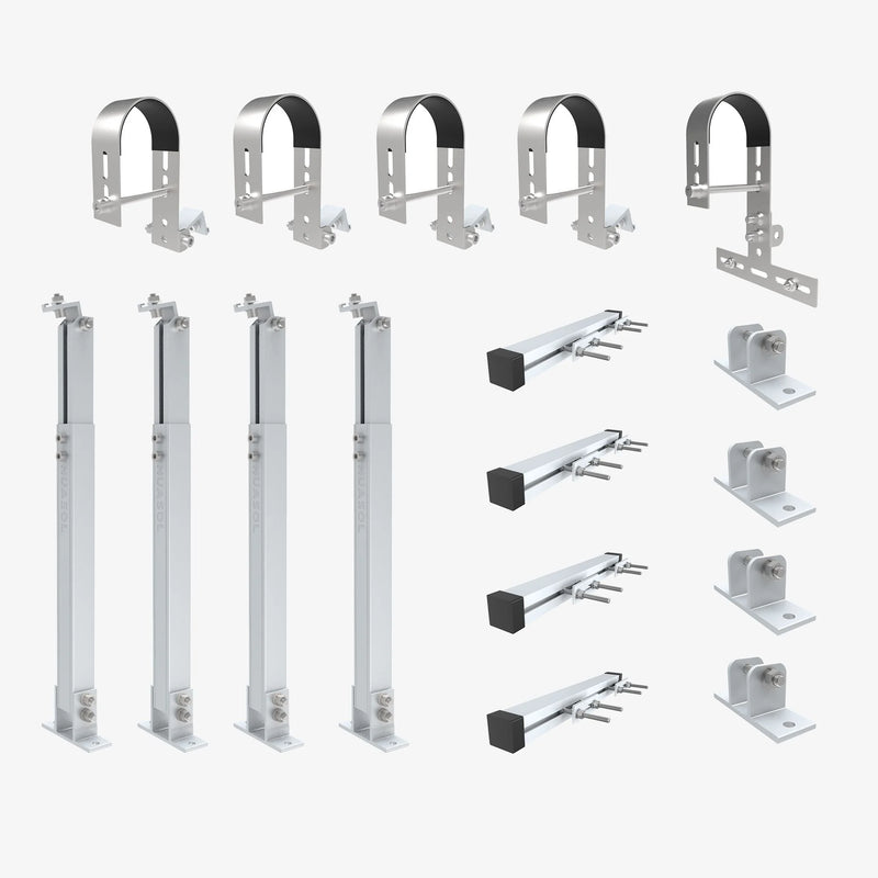 Balkonhalterung für 2 Solarmodule