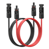 Solarkabel Verlängerung 4 mm² mit MC4 | 1–50 m | schwarz