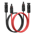 Solarkabel Verlängerung 4 mm² mit MC4 | 1–50 m | schwarz