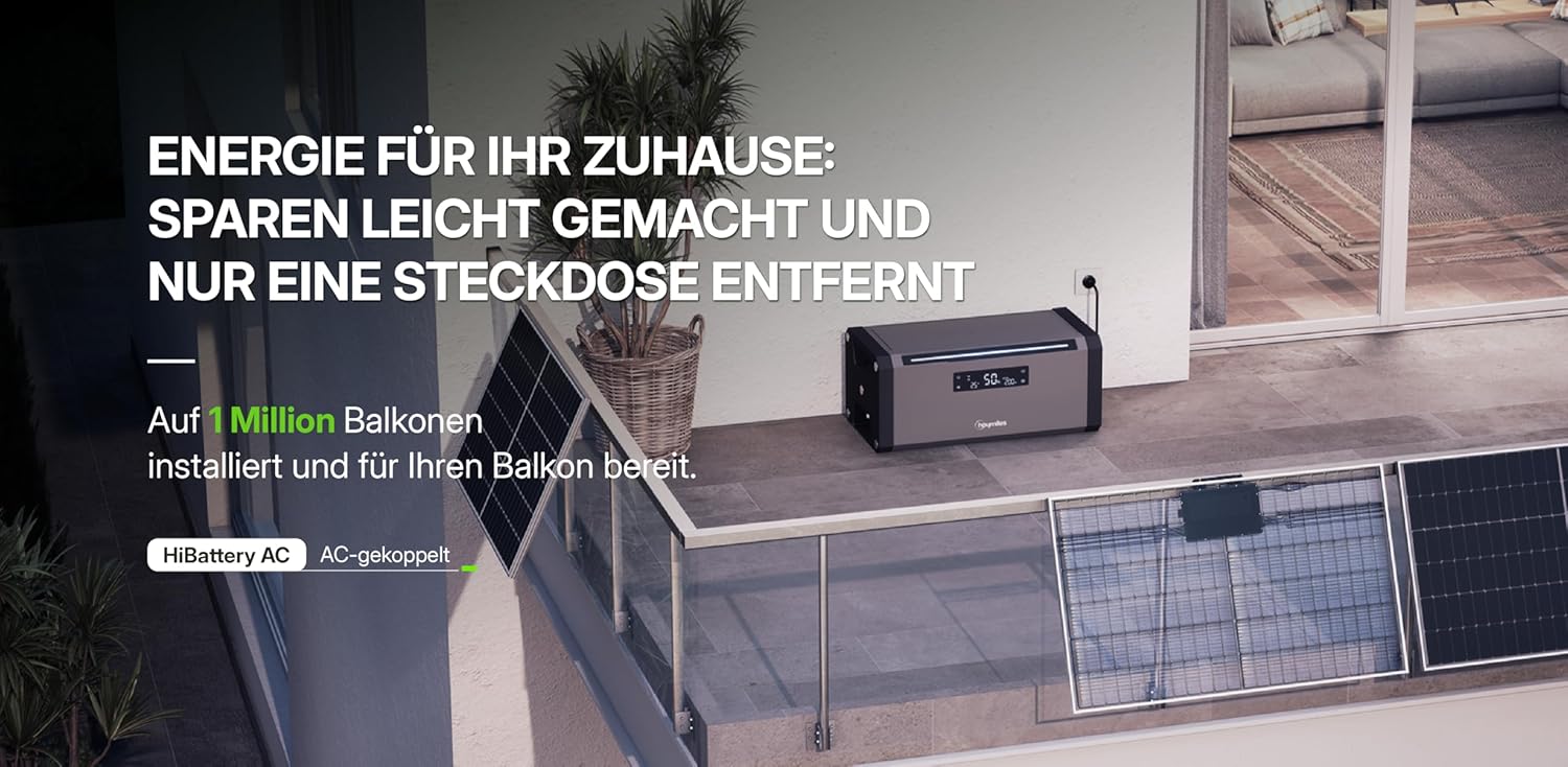 Hoymiles HiBattery 1920 AC Speicher für Balkonkraftwerke