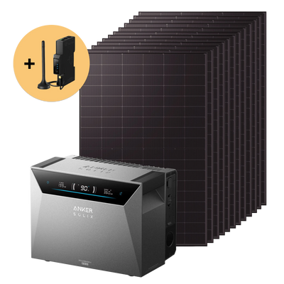 Balkonkraftwerk 6000W mit Speicher Anker SOLIX 4 Pro – Set
