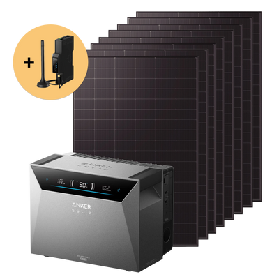 Balkonkraftwerk 4000W mit Speicher Anker SOLIX 4 Pro – Set