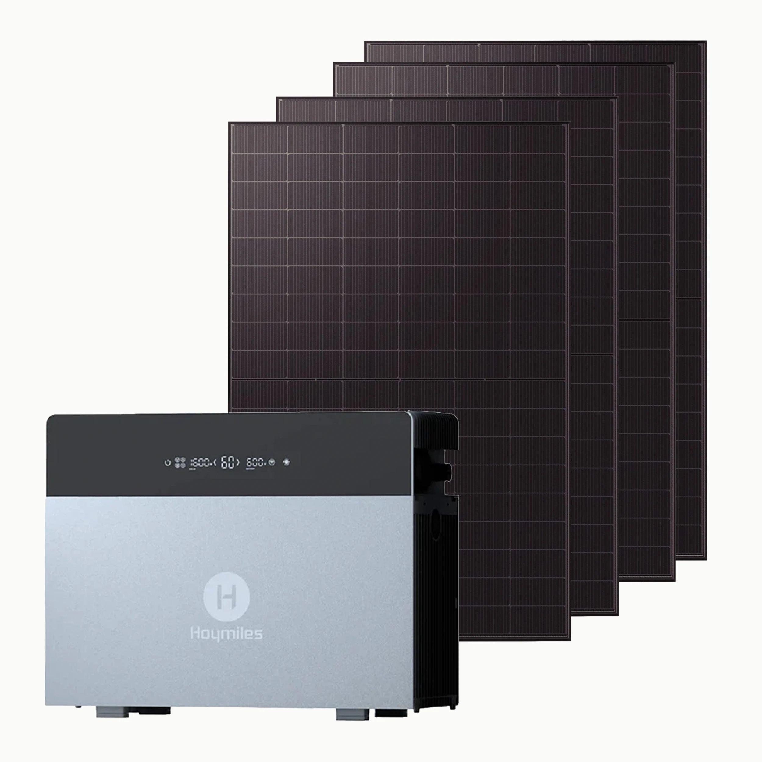 Balkonkraftwerk 2000W mit Speicher Hoymiles HiBattery 4020 X – Set