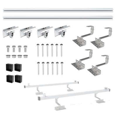 Ziegeldach PV Montageset für 1 Modul