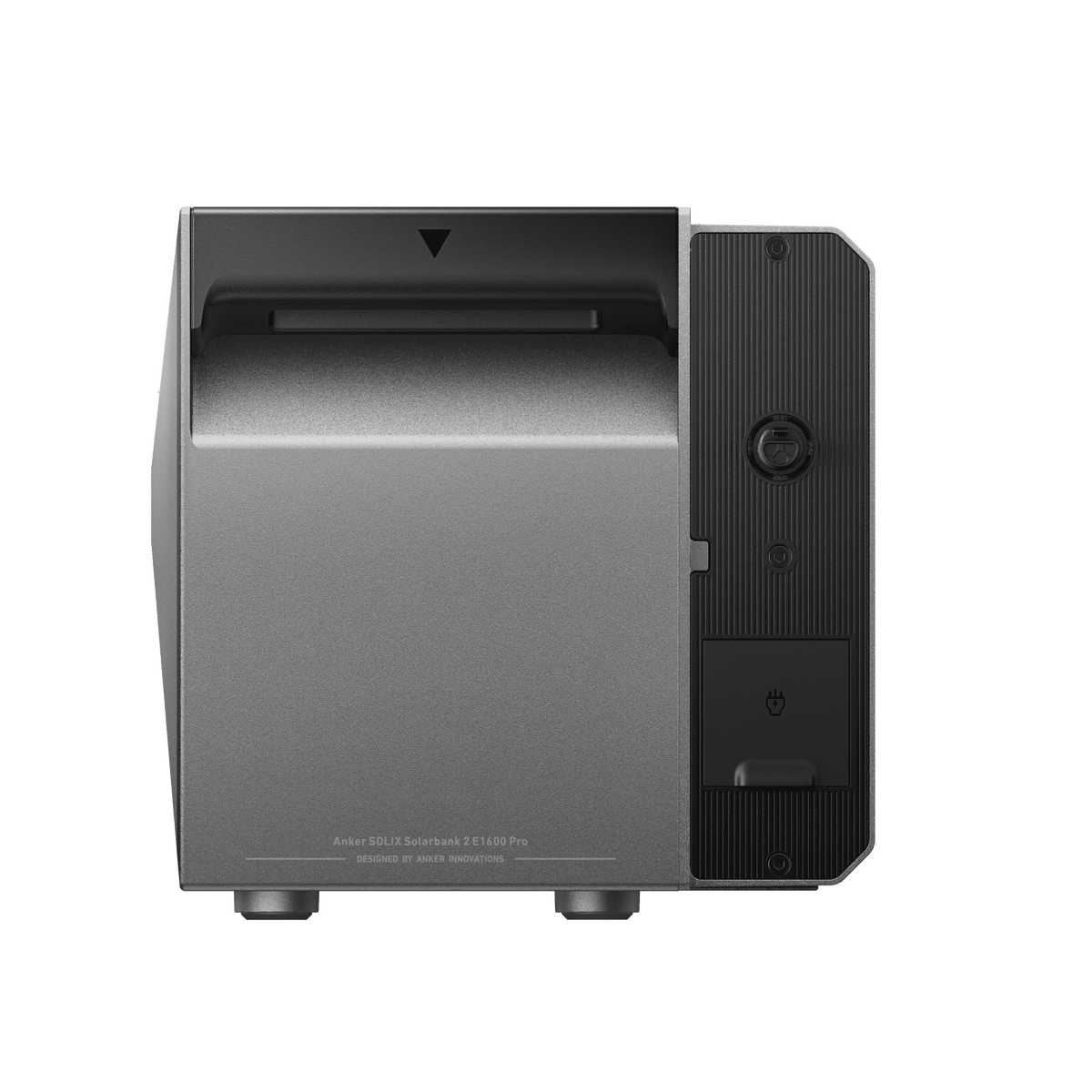 Anker SOLIX Solarbank 3 Pro E2700 in der Draufsicht mit Anschlussfeld