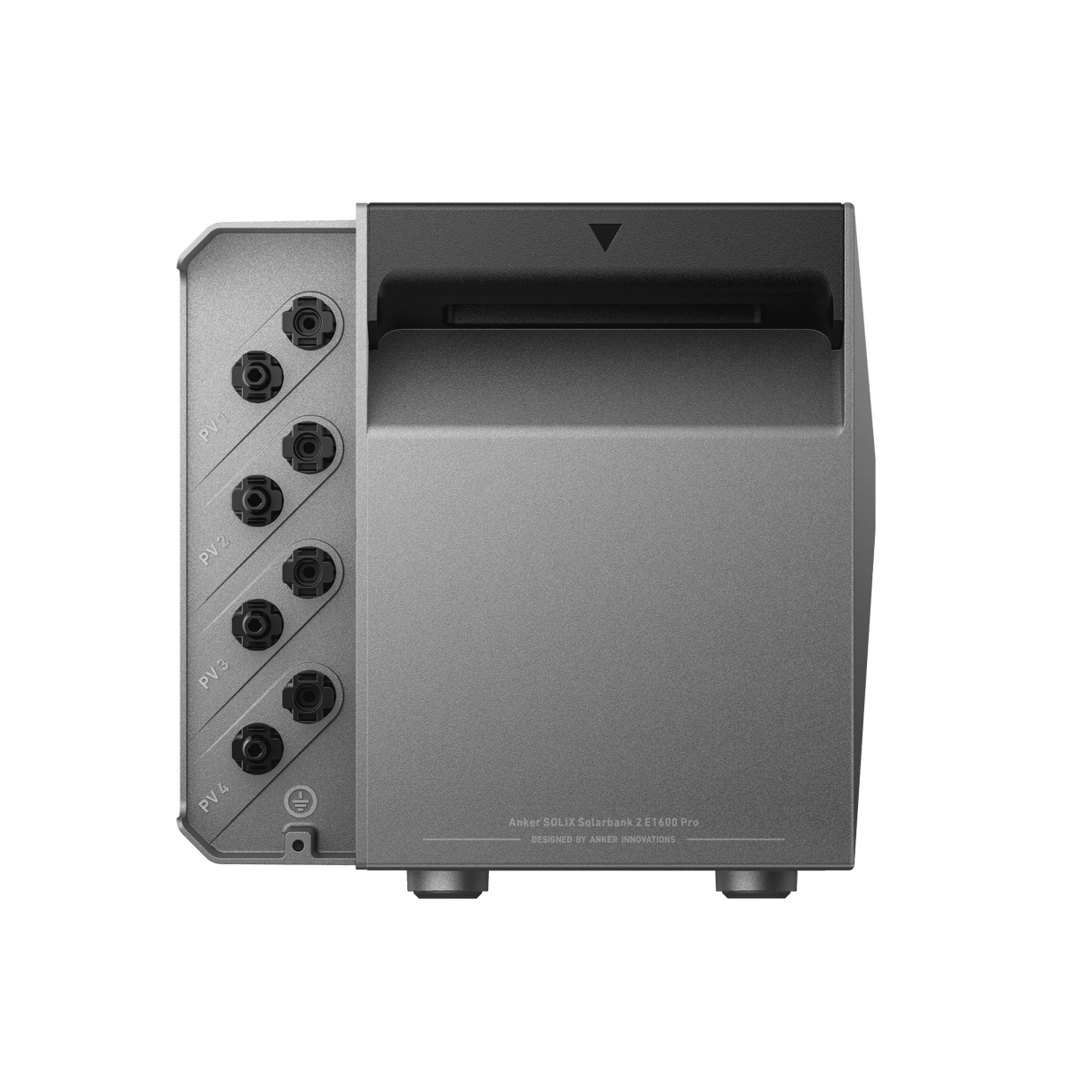 Anker SOLIX Solarbank 3 Pro E2700 mit vier MC4-Eingängen auf der Oberseite