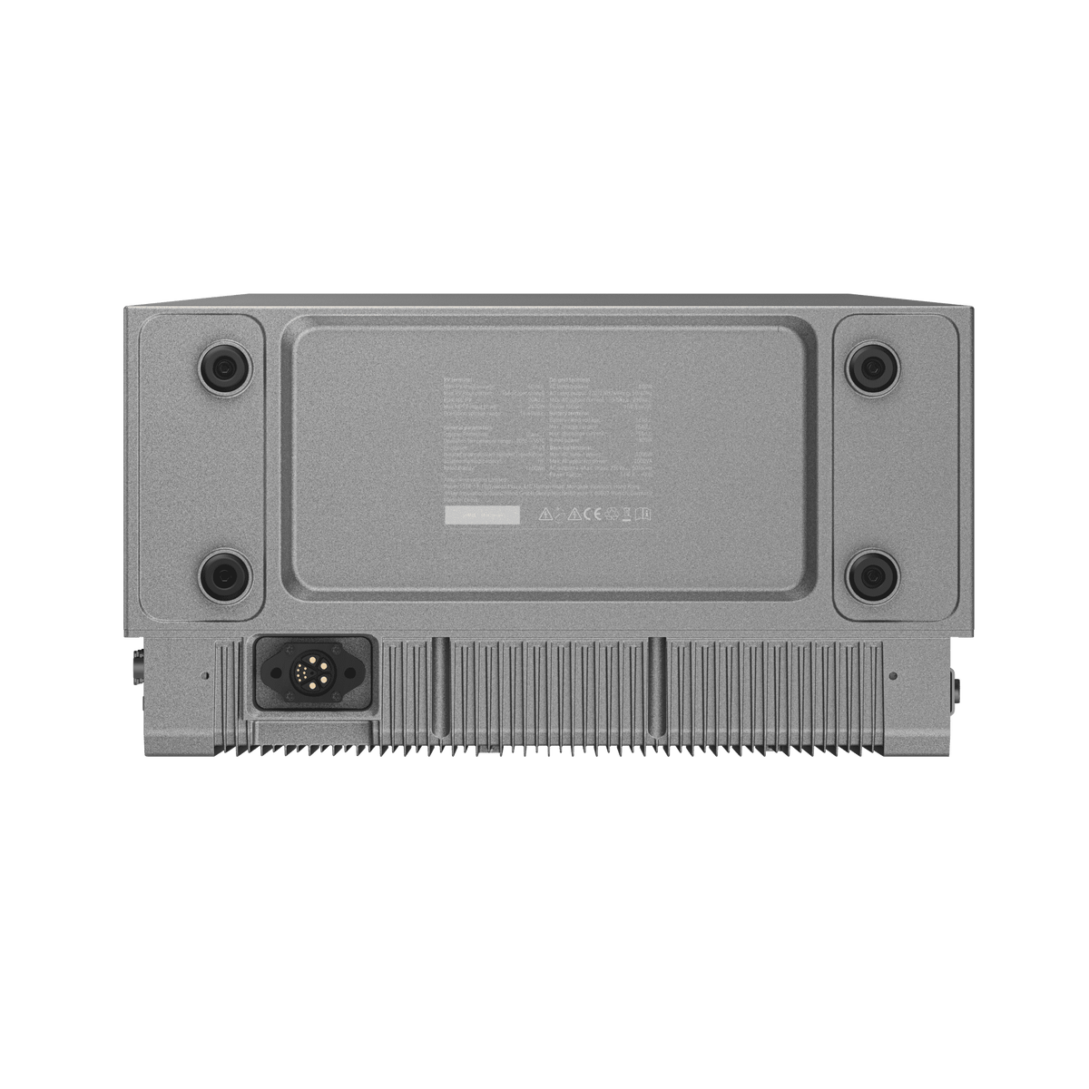 Unterseite des Anker SOLIX Solarbank 3 Pro E2700 mit AC-Anschluss