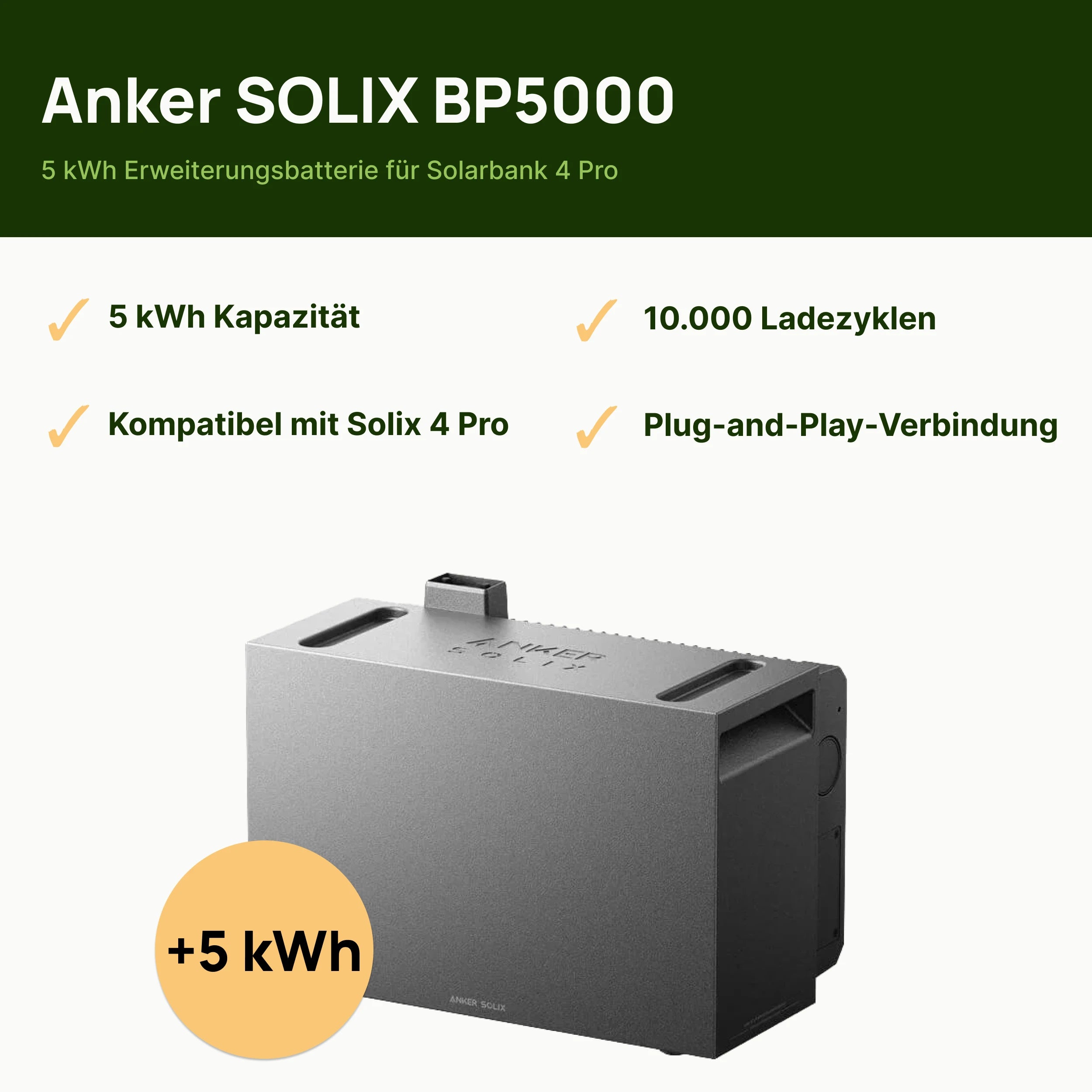 Balkonkraftwerk 2000W mit Speicher Anker SOLIX 4 Pro – Set