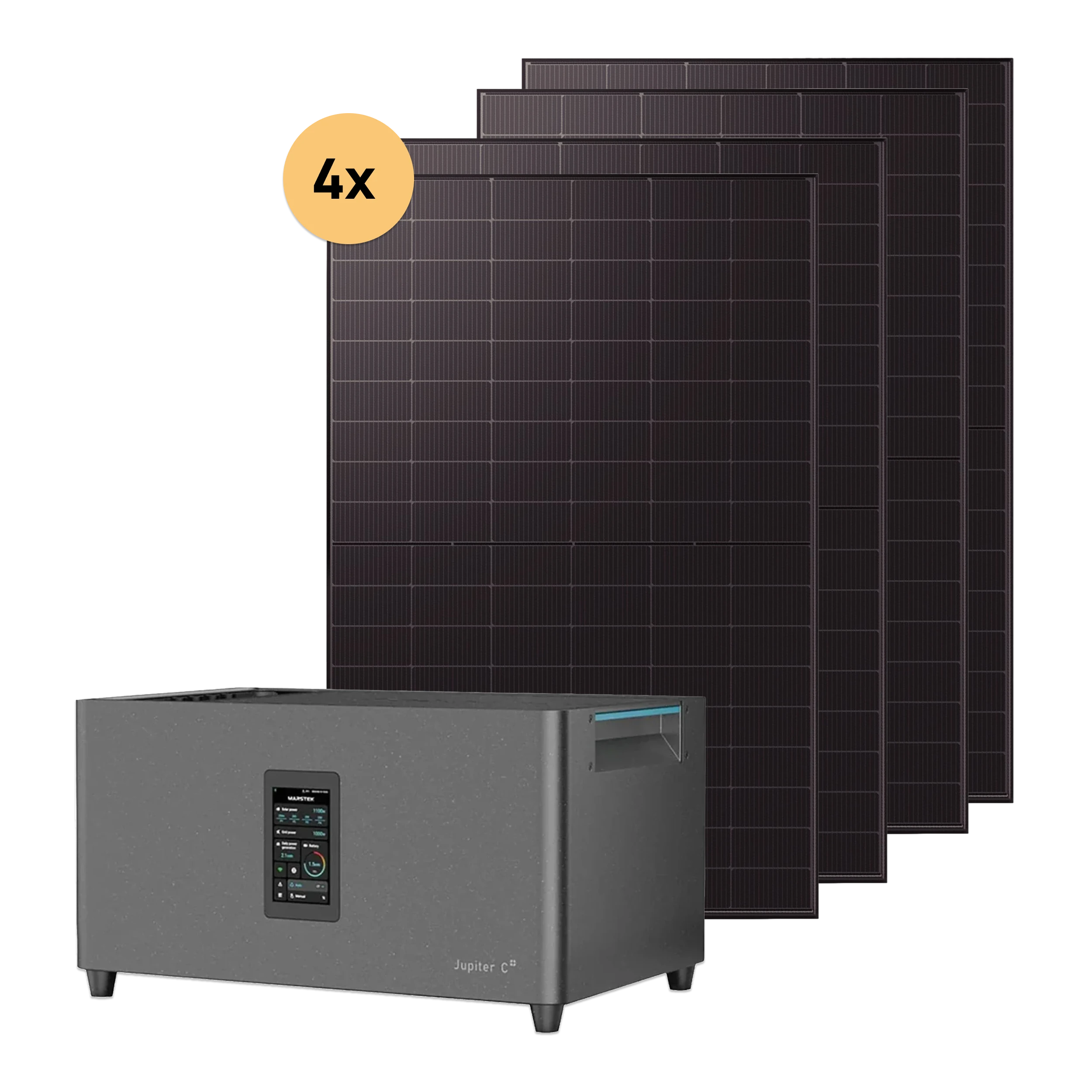 Balkonkraftwerk 2000W mit Speicher Marstek Jupiter C Plus – Set