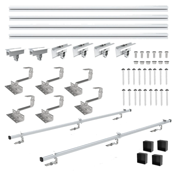 Ziegeldach PV Montageset für 2 Module