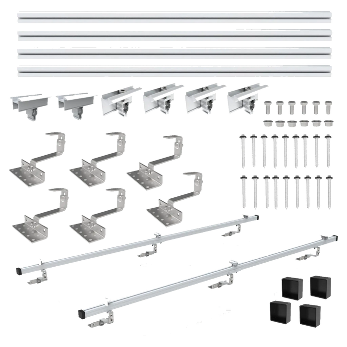 Ziegeldach PV Montageset für 2 Module
